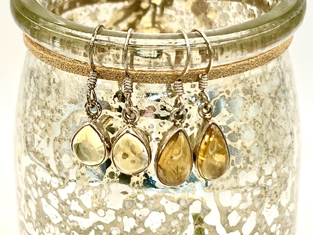 Sterling Silver Citrine Earrings Dangle, Solar Plexus Chakra Gemstone Earrings for Women, Metaphysical Shop, November Birthday Gifts for her