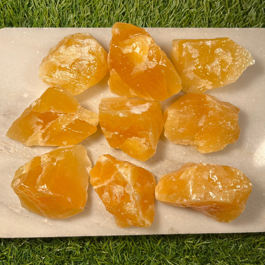 Raw Orange Calcite Large Chunks, UK Crystals, Ethically Sourced Healing Crystals, Crystal Gift, Reiki Stones