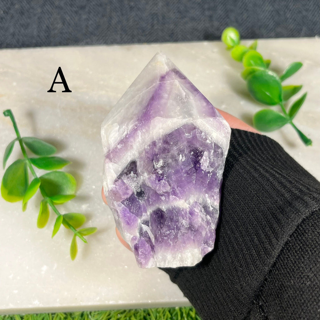 Amethyst Points , Amethyst Half Polished Points , Amethyst Towers , Consciously Sourced , Raw Amethyst , Chevron Amethyst , Amethyst Crystal
