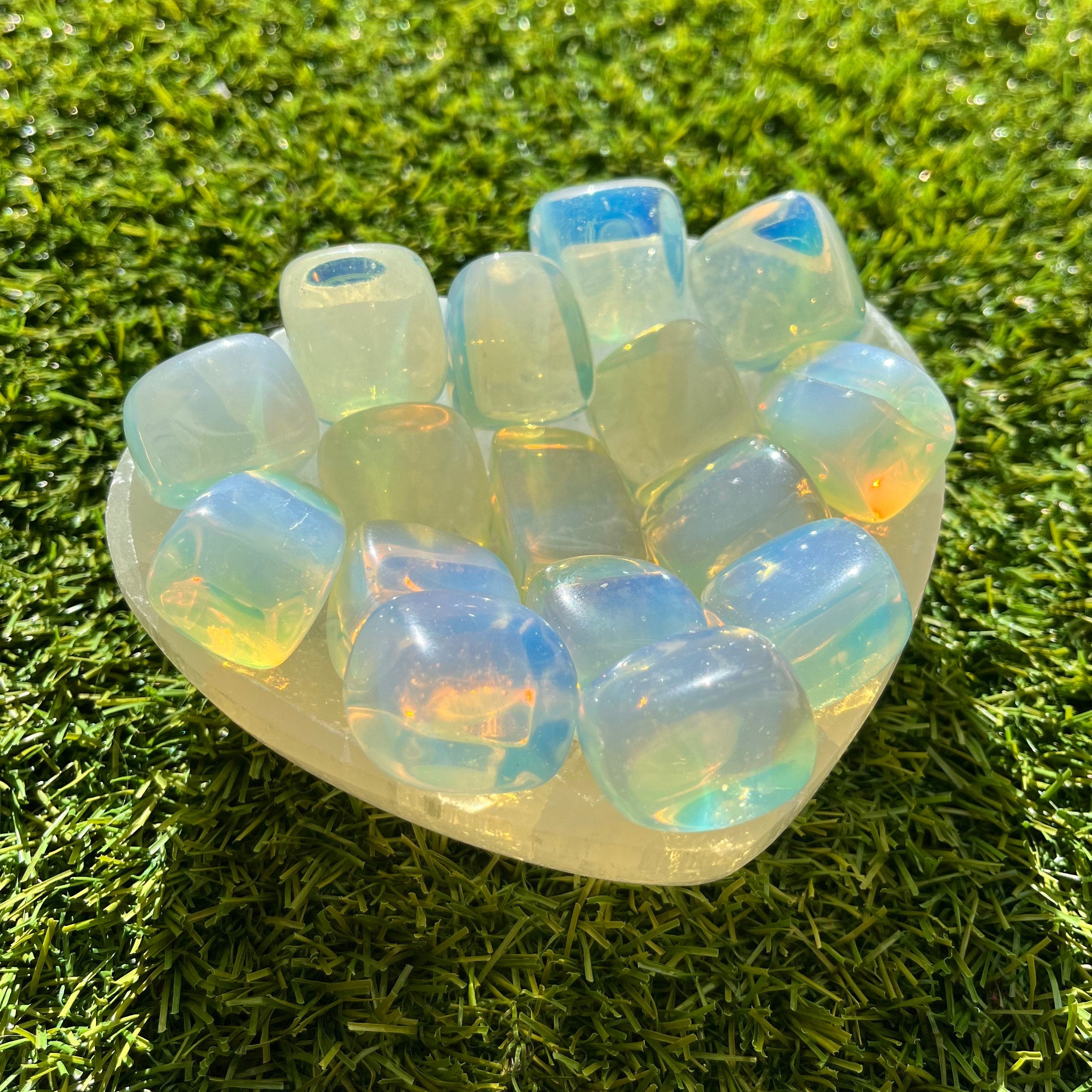 Opalite Tumblestones, Large Opalite Crystals, Ethically Sourced UK Crystals, White Crystal Gift, Reiki, High Quality Metaphysical Shop