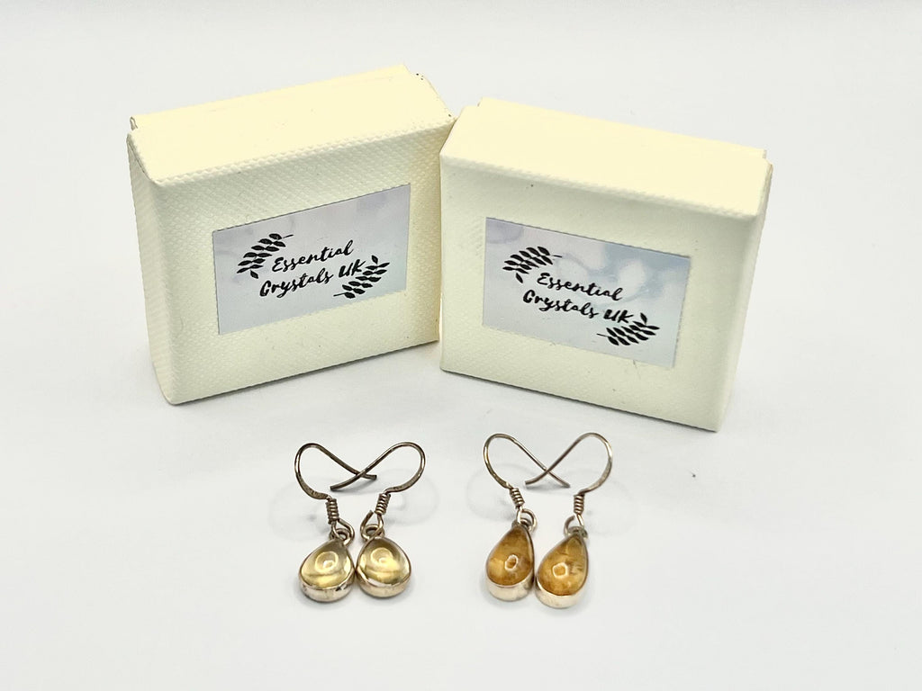 Sterling Silver Citrine Earrings Dangle, Solar Plexus Chakra Gemstone Earrings for Women, Metaphysical Shop, November Birthday Gifts for her