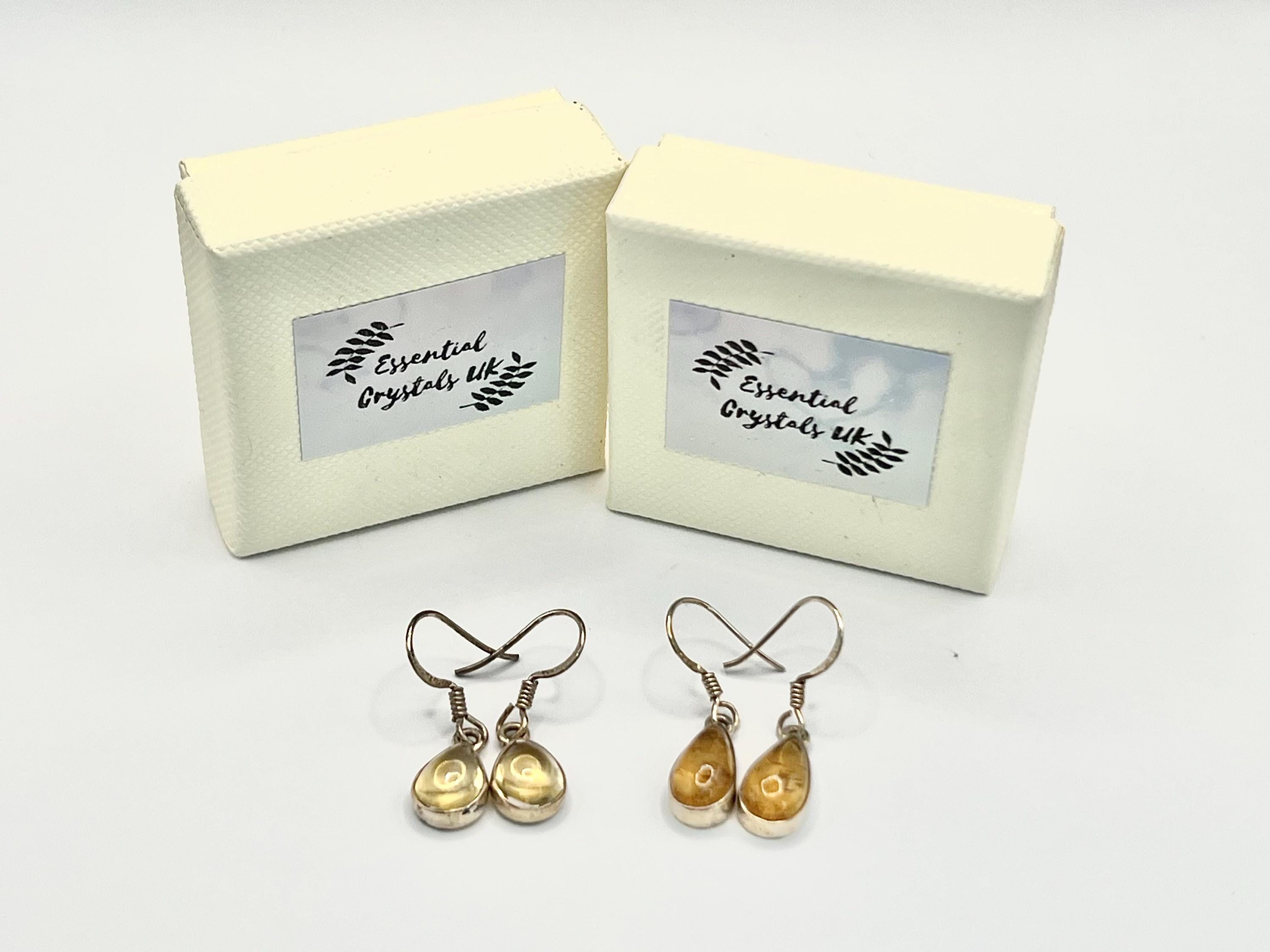 Sterling Silver Citrine Earrings Dangle, Solar Plexus Chakra Gemstone Earrings for Women, Metaphysical Shop, November Birthday Gifts for her