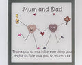 Framed crystal gift for Mum and Dad, hand drawn picture for Mum and Dad, Healing crystals thank you gift,  wall art present for Mothers Day