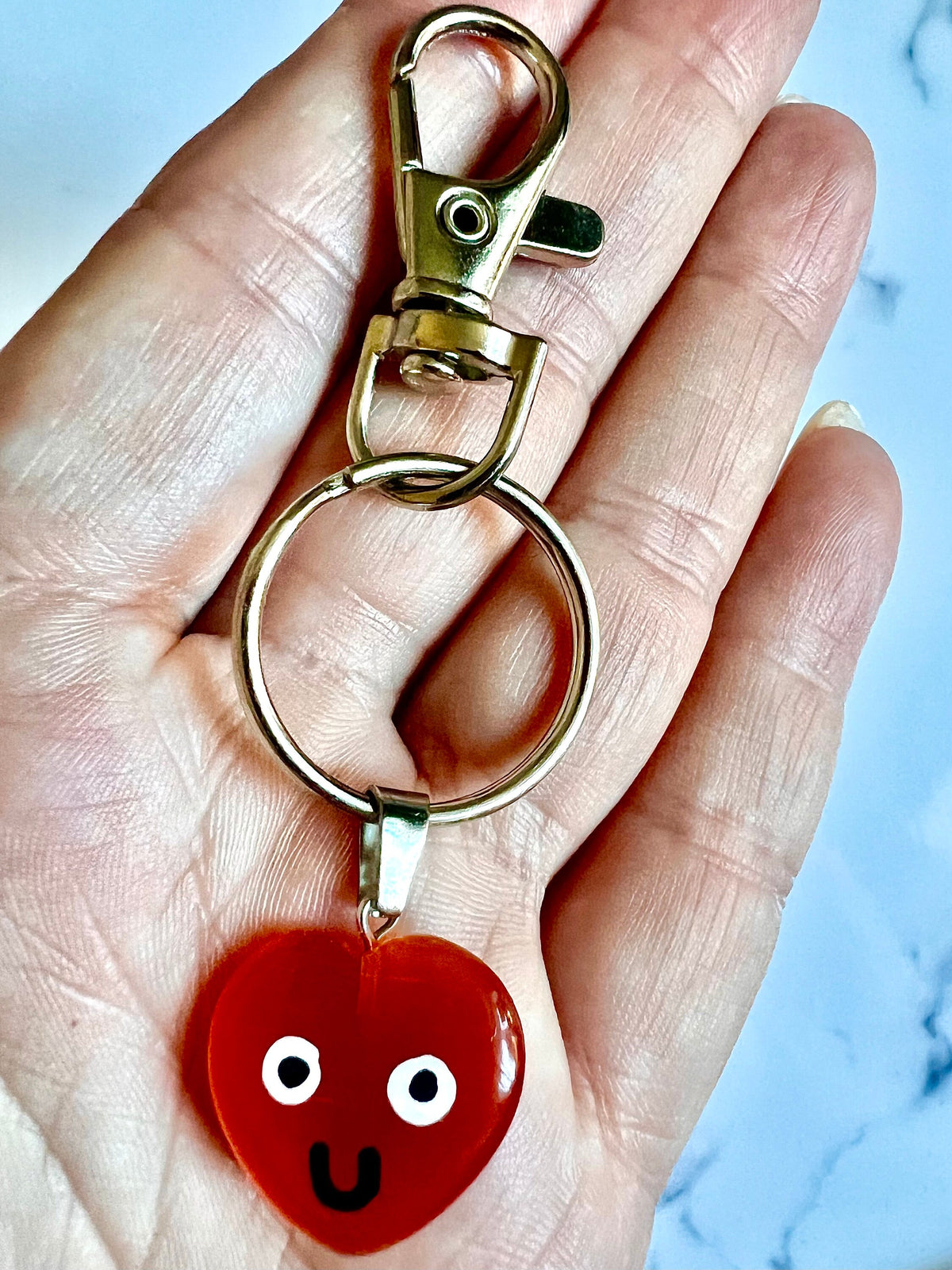 First Day at School Pocket Hug, 1st Day good luck gift, Crystal book bag charm, keyring and card, Choose Rose Quartz, Howlite, Amethyst