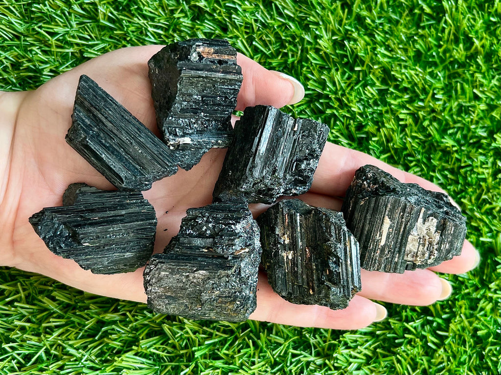 Large and Medium Raw Black Tourmaline, High Quality, Consciously Sourced Crystals, Black Protection Stone, New Home Crystal Gift