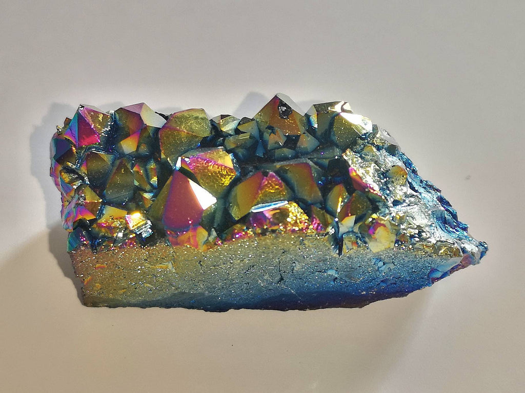 Rainbow Titanium Aura Quartz, Raw UK Crystals, Ethically Sourced Healing Crystals, Crystal Gift, Reiki Stones, Colourful Crystals