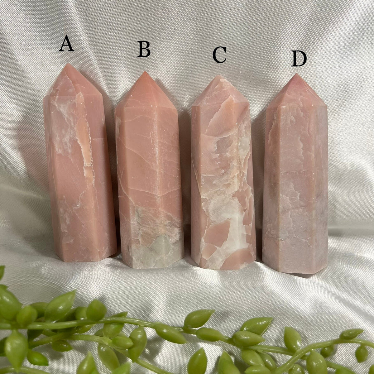 Pink Opal Towers, Pink Crystal Obelisks, Pink Opal Generators, Heart Chakra Reiki Stones, Pink Crystals | Statement Pieces | Gift