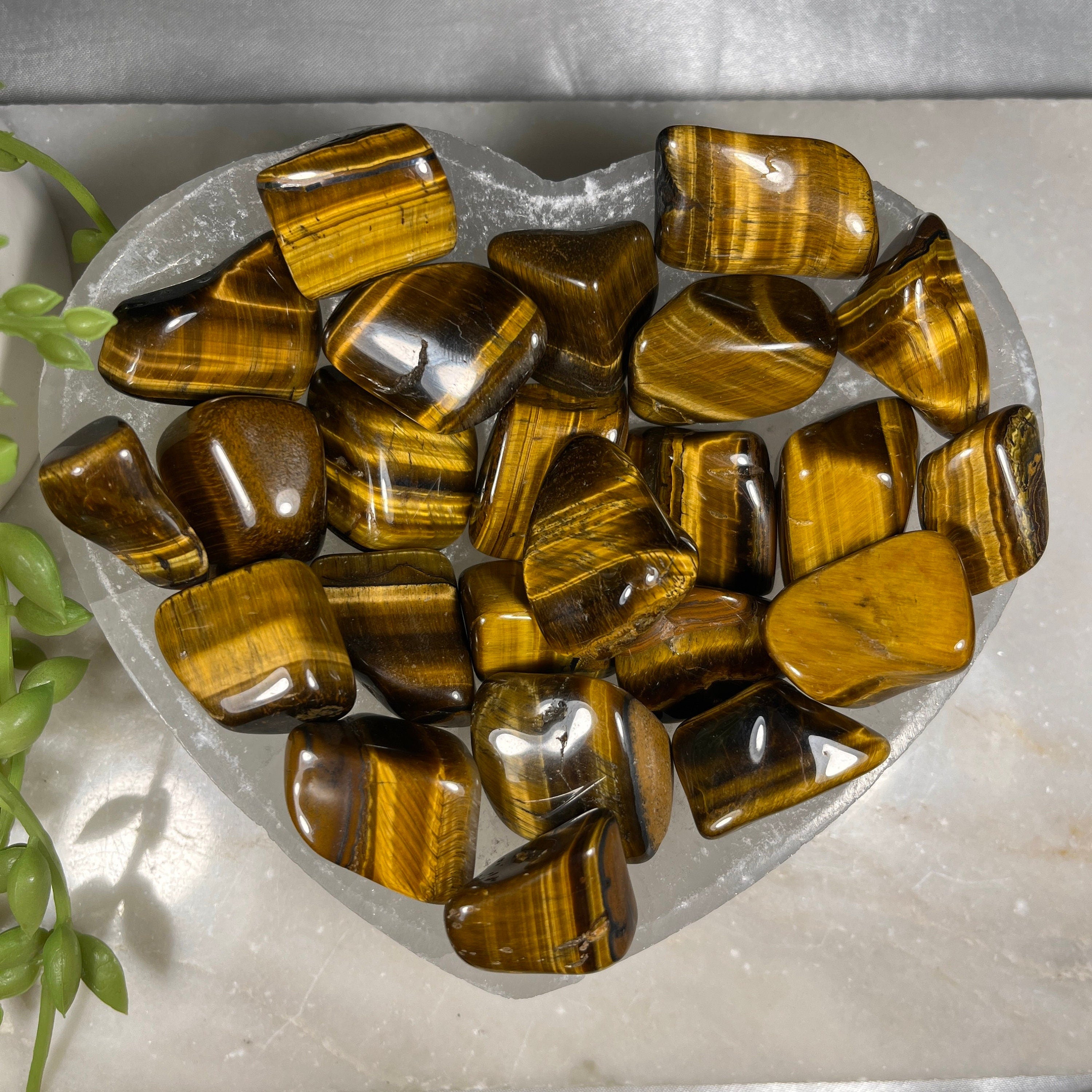 Tigers Eye Tumblestones,  Ethically Sourced UK Crystals