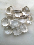 Clear Quartz Tumblestones. Consciously Sourced, UK Crystals