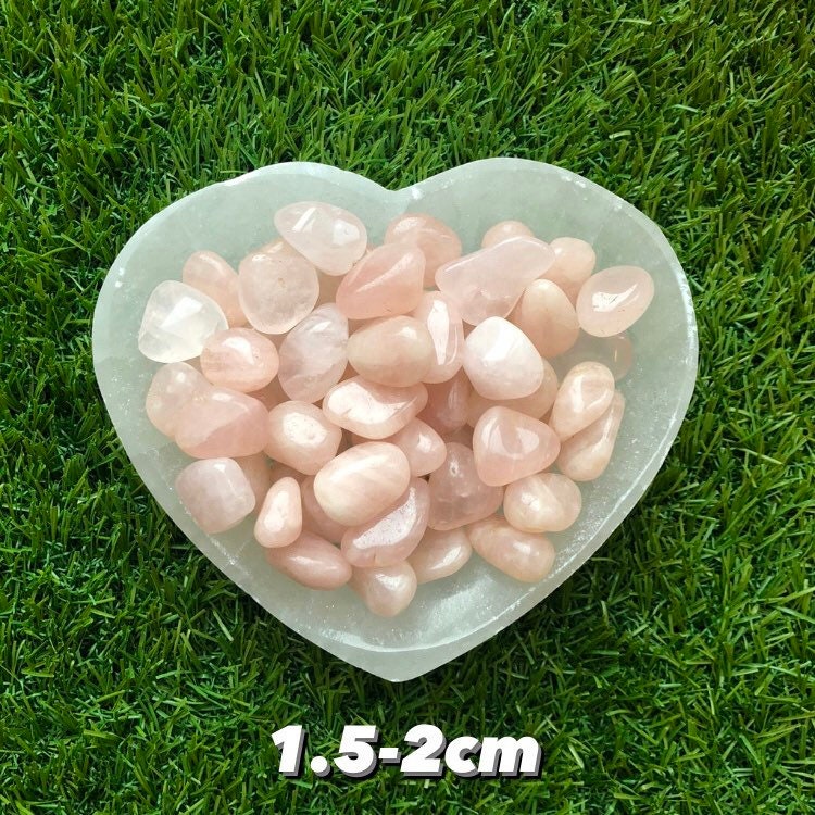 Rose Quartz Tumblestones, Size Options, Consciously Sourced, UK Crystals, Crystal Gift, Crystal of Love, Crystals to Manifest Love