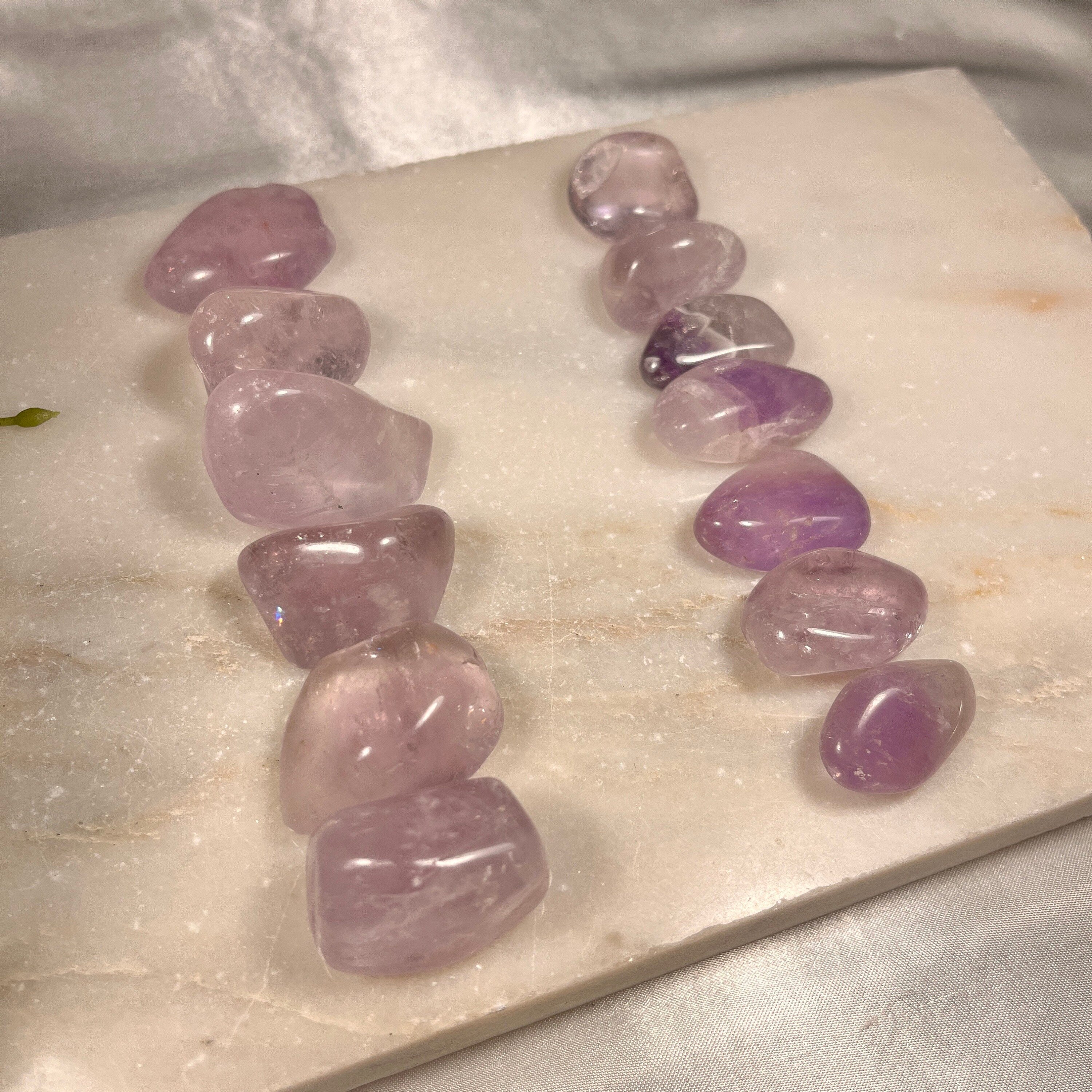 Amethyst Tumblestones, B Grade, Small  and Large Options, Ethically Sourced UK Crystal Gifts