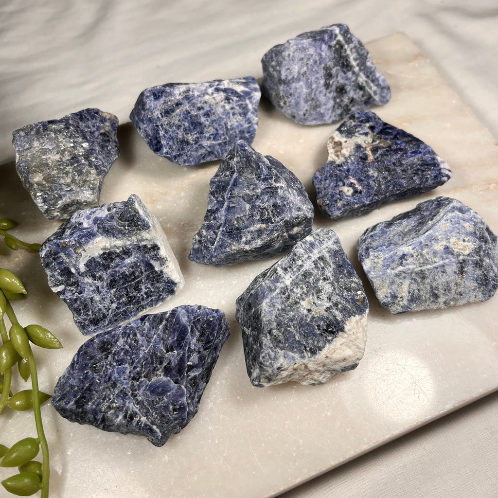 Raw Sodalite Pieces, Consciously Sourced UK Crystals