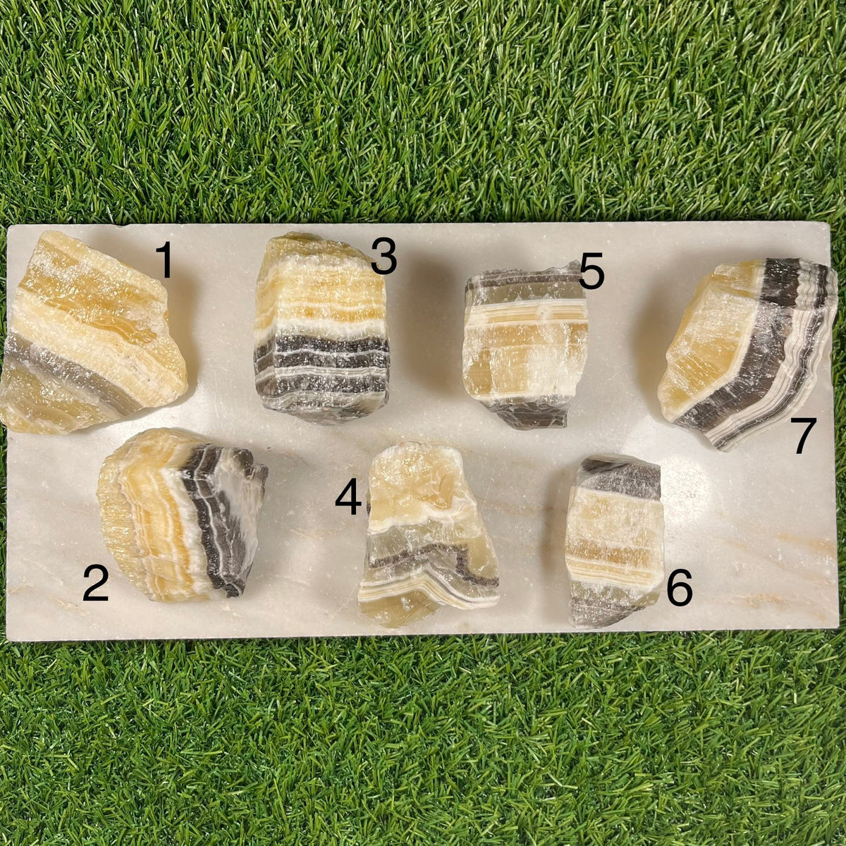 Zebra Calcite Crystals, Raw Phantom Calcite Chunks, Balances all Chakras, Ethically Sourced UK Healing Crystals, Reiki Stones
