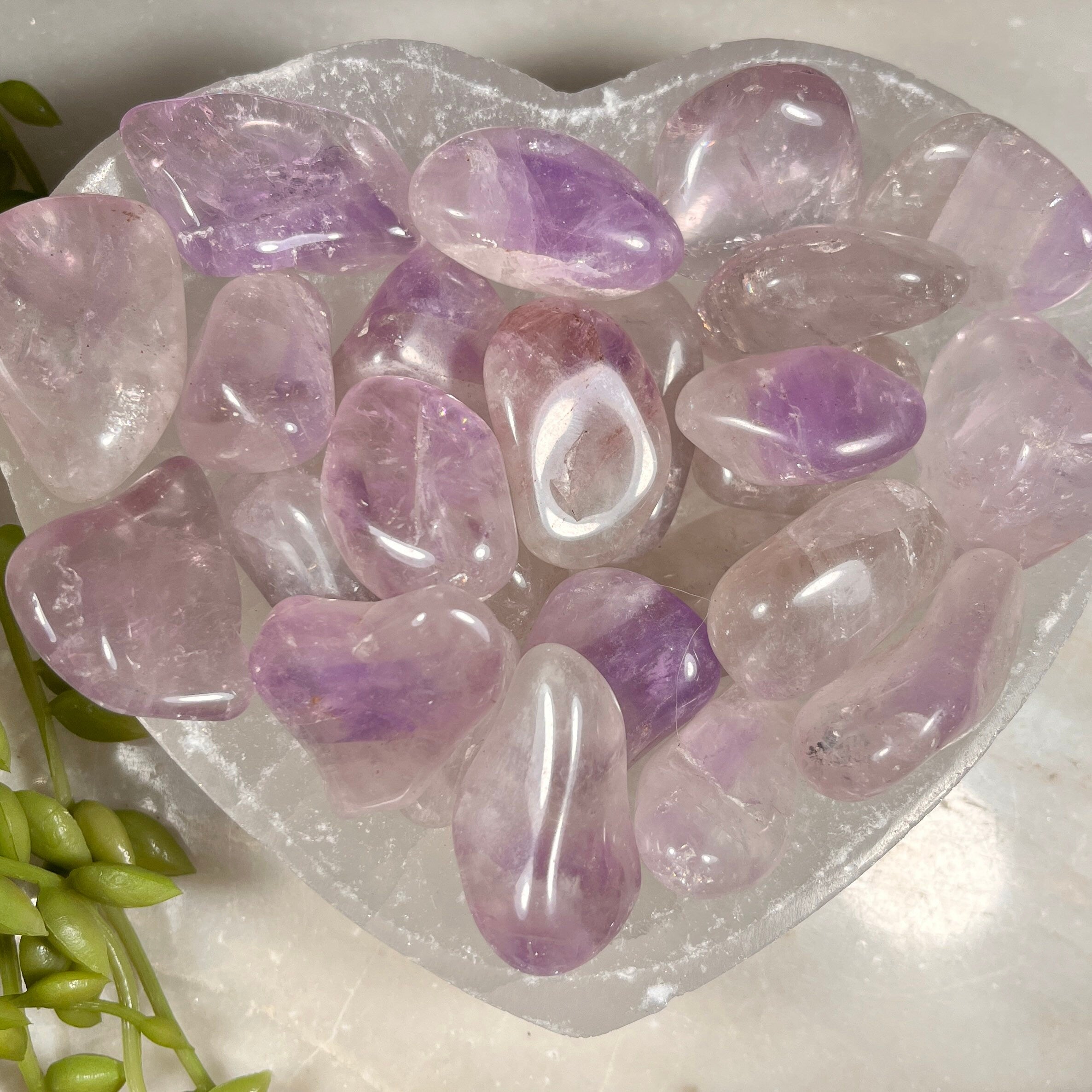 Amethyst Tumblestones, B Grade, Small  and Large Options, Ethically Sourced UK Crystal Gifts