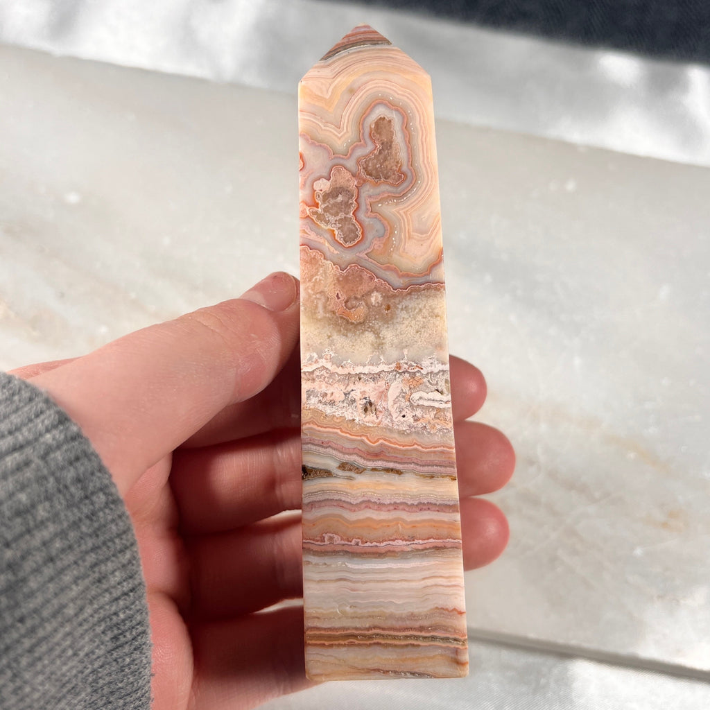 Pink Crazy Lace Agate Towers, High Quality Crystal Towers, Crystal Statement Pieces, Heart Chakra Healer, Consciously Sourced UK Crystals
