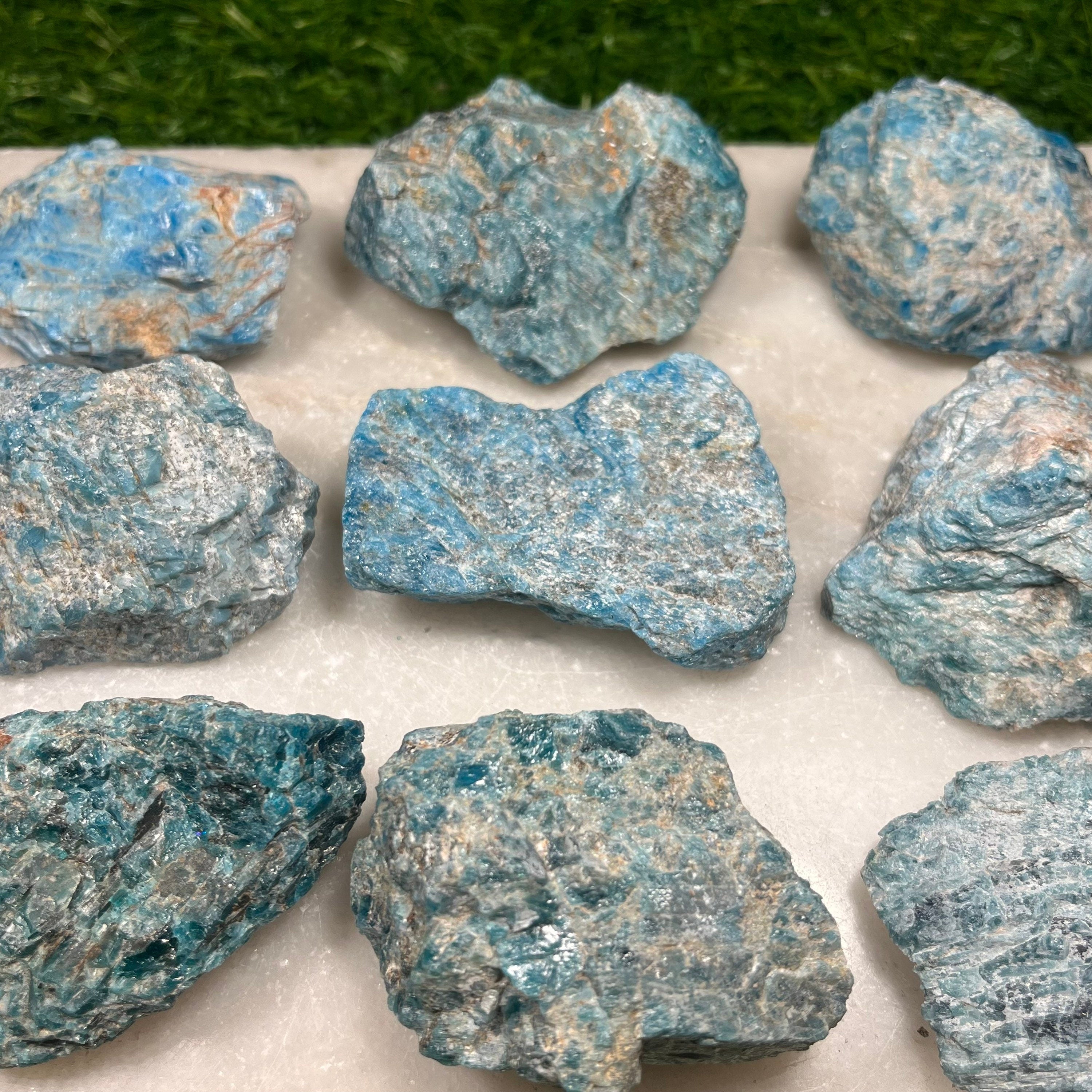 Raw Apatite Chunks , Healing Crystals , Rough Apatite Crystal , UK Crystals , Consciously Sourced , Manifestation , Bones , Arthritis , Gift