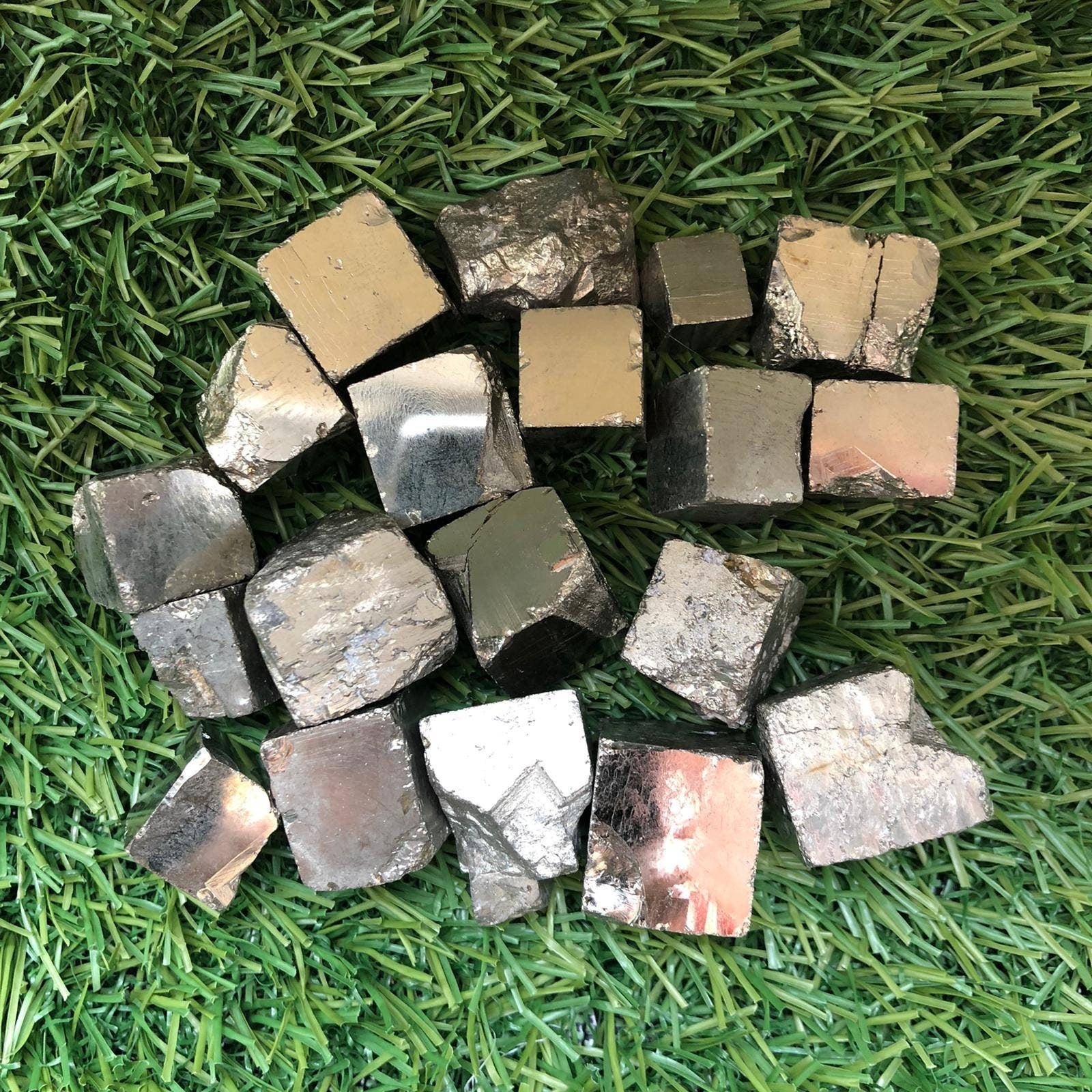Pyrite Healing Crystal Cube, Fools Gold, Crystal for Protection,  Fights Infections, Immune System Booster,  Metaphysical Ethically Sourced