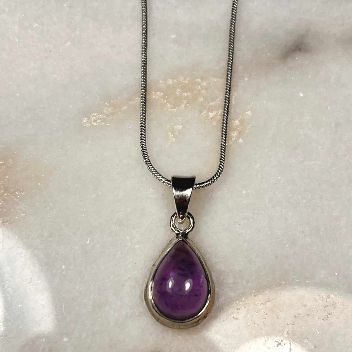 Amethyst Necklaces, Elegant Crystal Pendants, Ethically Sourced UK jewellery