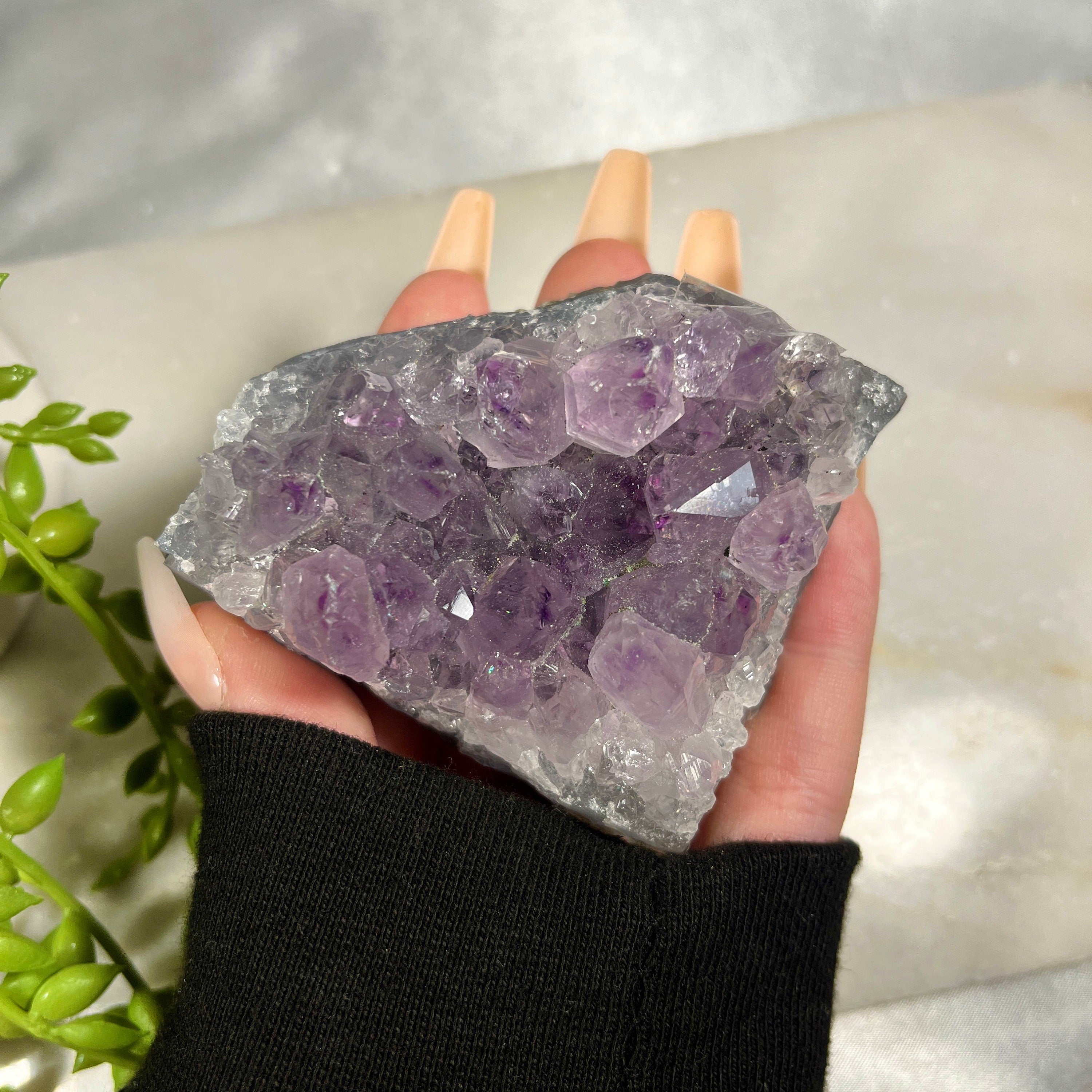 Amethyst Crystal Clusters, Raw Amethyst Geodes, Raw Amethyst, Purple Crystals, Soothe Anxiety, Consciously Sourced, UK Healing Crystals