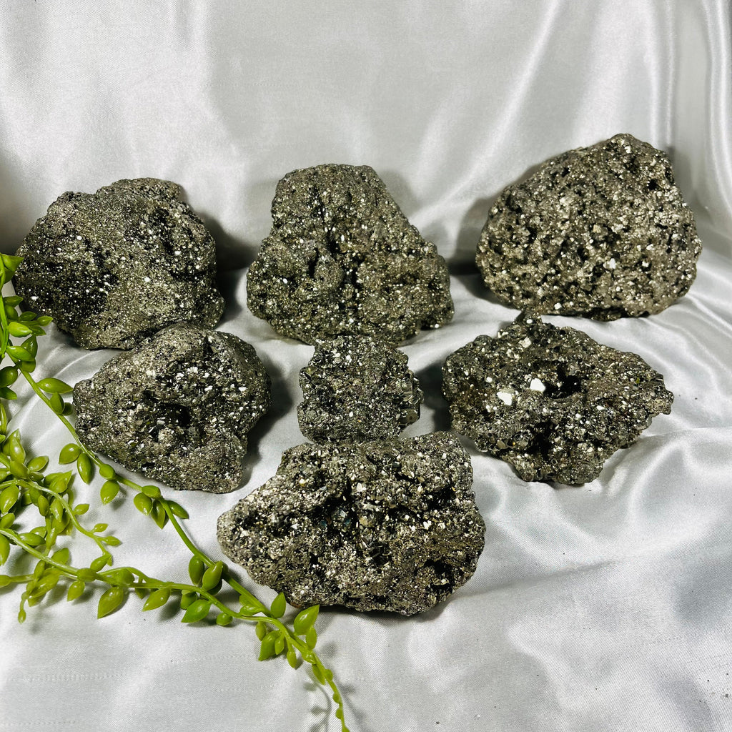Pyrite Crystal Clusters, Raw Pyrite, High Quality Extra Large Pyrite, Fool's Gold, Crystals for Money, Ethically Sourced, UK Crystals