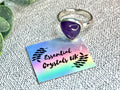 Amethyst Crystal Ring, UK Size L & 1/2, 925 Sterling Silver, Healing Crystal Jewellery Gift, Purple Gemstone for anxiety, Ethically sourced