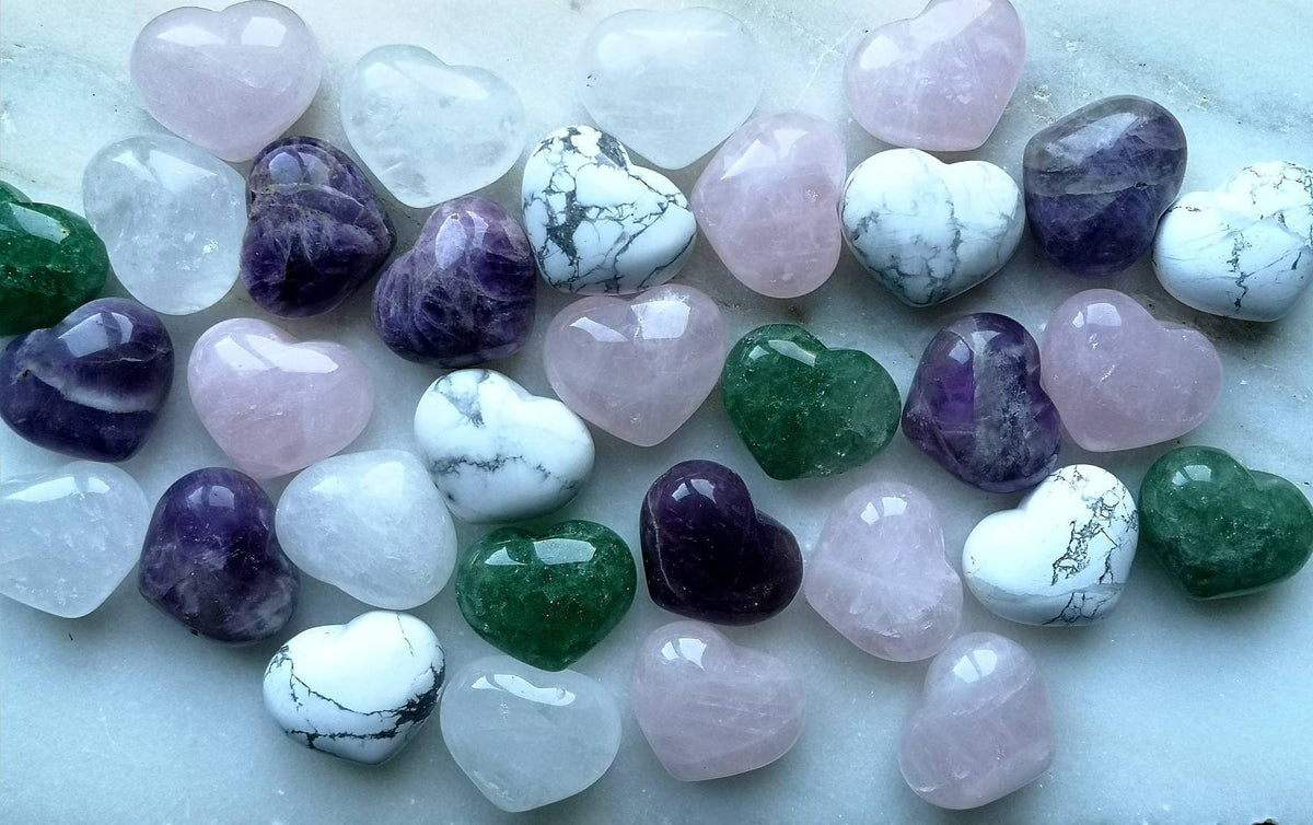 High Quality Beautiful Puffy Crystal Hearts, UK Crystals, Ethically Sourced, Mother's Day Gift, Birthday Present, Rose Quartz Crystal Heart