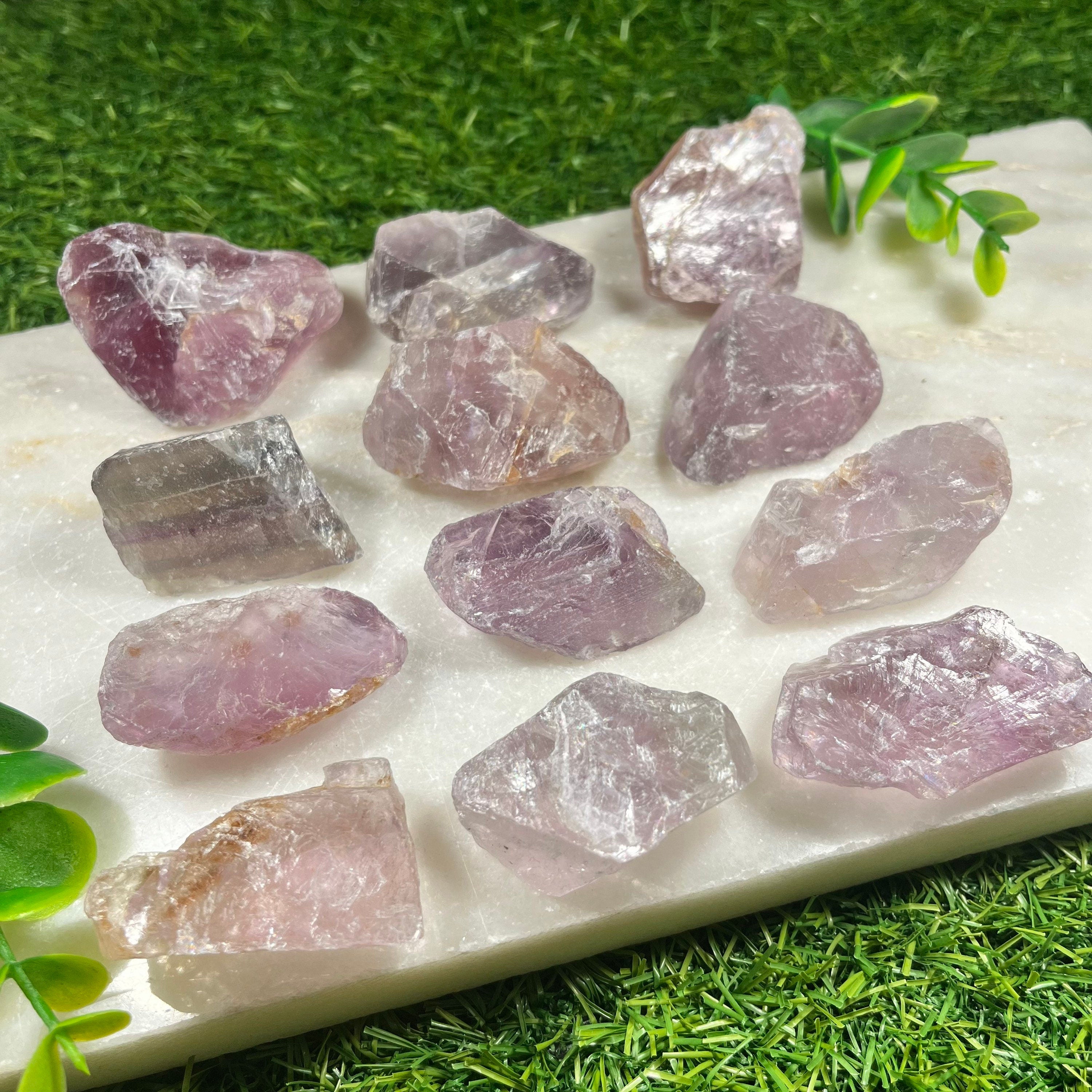 Raw Purple Flourite , Healing Crystal Chunks , Purple , Natural Gemstone , Third Eye , Protection  Ethically Sourced , UK Crystals