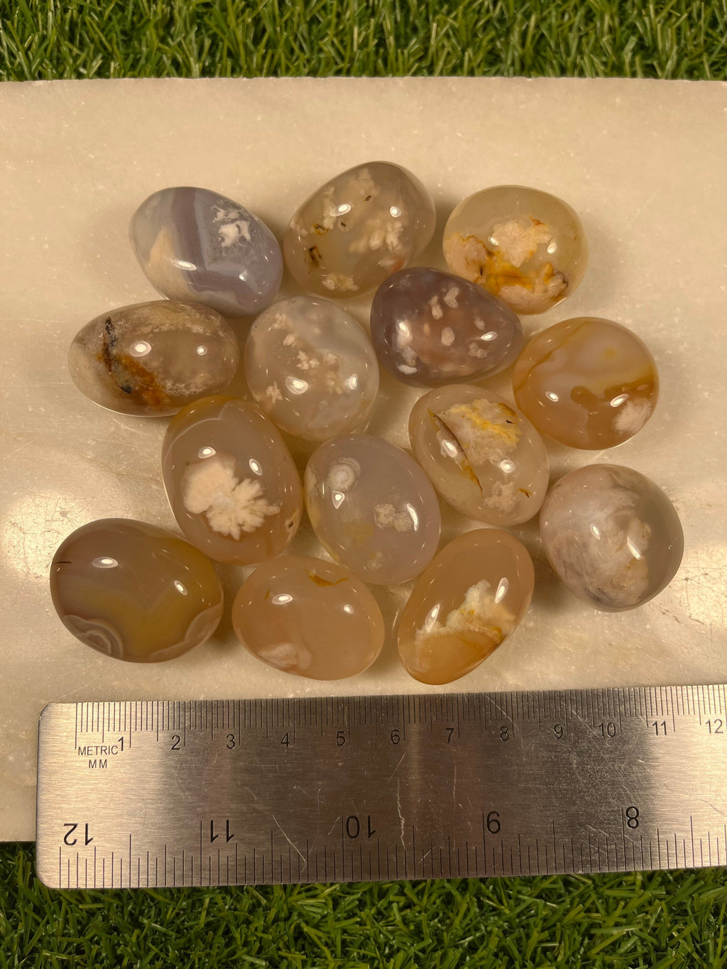 Flower Agate Tumblestones, High Quality Healing Crystals, Consciously Sourced Crystals, Heart Chakra, UK Crystals, Crystals for anxiety,