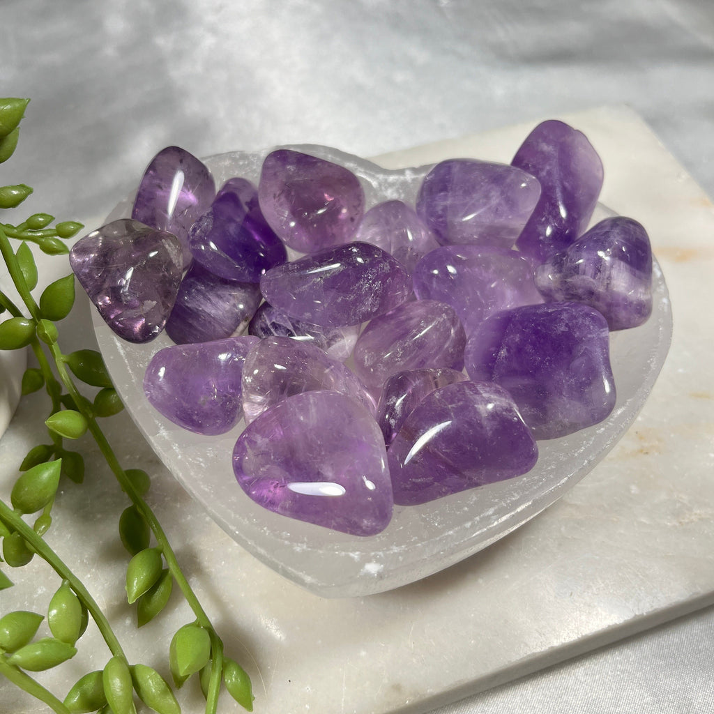 AAA Grade Amethyst Tumblestones, Amethyst Tumblestones, High Quality Lilac Amethyst, Consciously Sourced, UK Crystals