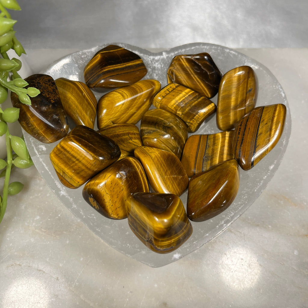 Tigers Eye Tumblestones,  Ethically Sourced UK Crystals