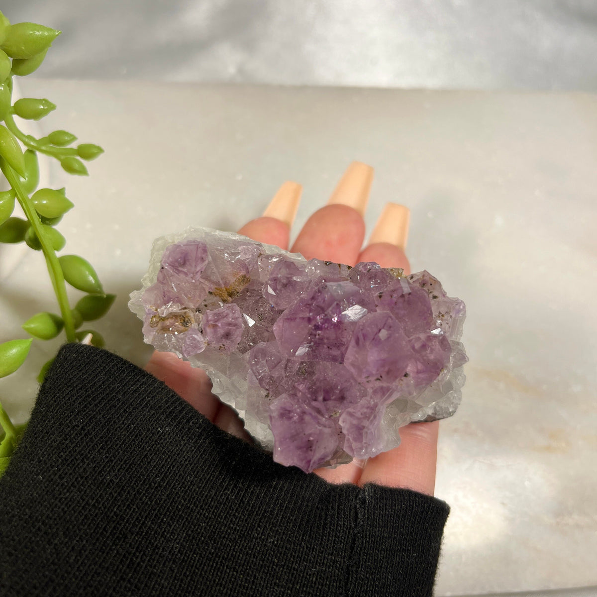 Amethyst Crystal Clusters, Raw Amethyst Geodes, Raw Amethyst, Purple Crystals, Soothe Anxiety, Consciously Sourced, UK Healing Crystals