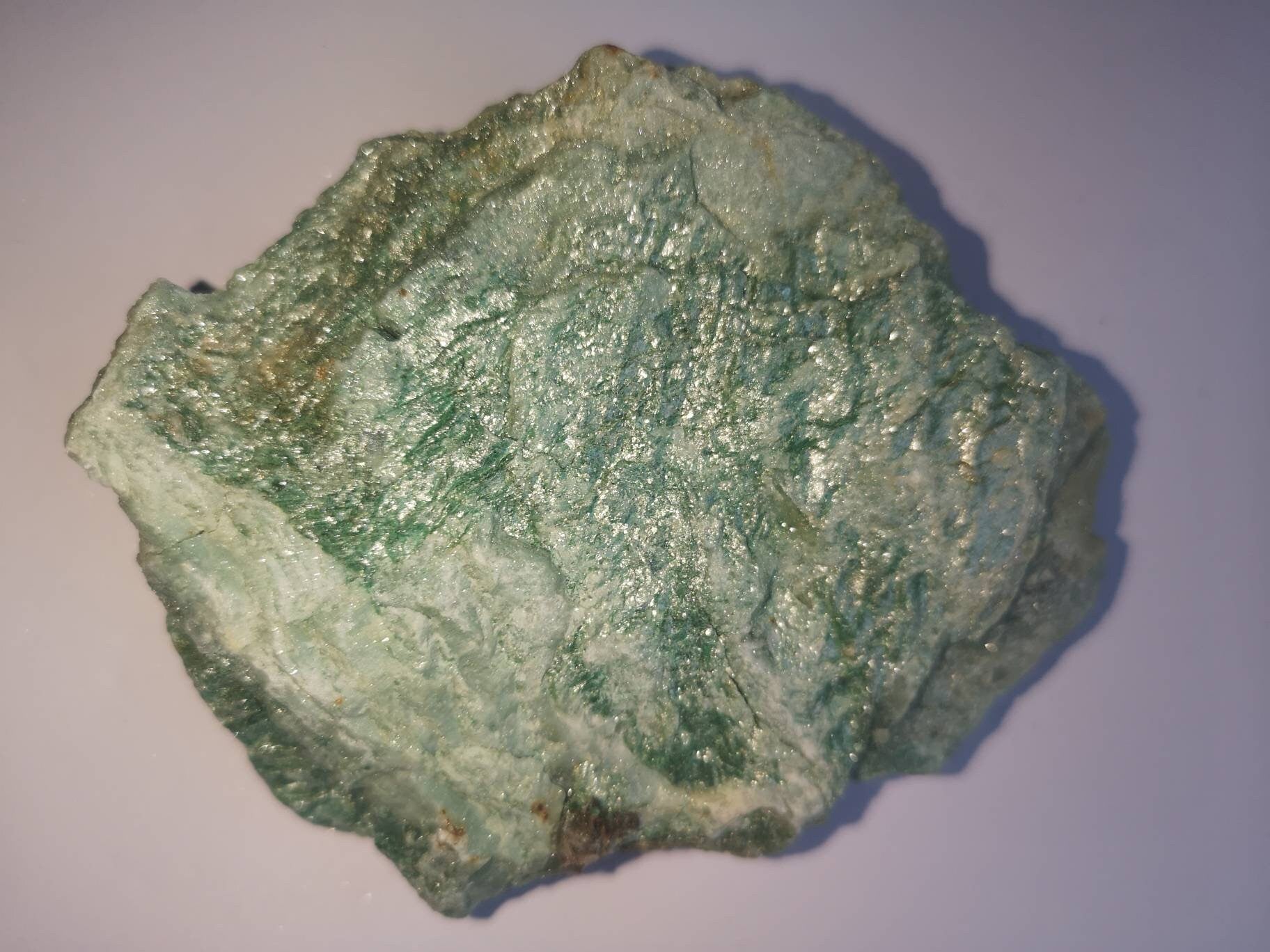 Extra Large Raw Fuchsite Healing Crystal 375g / No 5 / Ethically Sourced UK Crystals / Unique Gifts / Reiki / Chakra / Green / Brazil / Gold