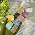 10 Raw Crystals Starter Set , Beginner Crystals Kit, Full Set of Raw Crystals , Raw Crystal Collection, Rose Quartz, Amethyst, Pyrite