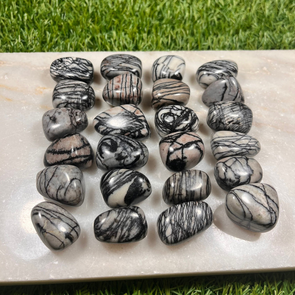 Net Jasper Tumblestones, Spiderweb Jasper Crystals
