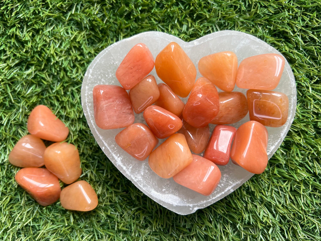 Peach Aventurine Tumblestones, Consciously Sourced UK Crystals