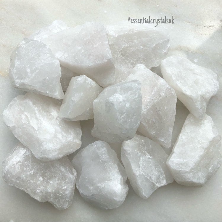 Raw Snow Quartz Crystal, Rough Milky Quartz, White Quartz, Glow stones, Ethically Sourced UK Crystals, Healing Quartz, Crystal Gemstone Gift