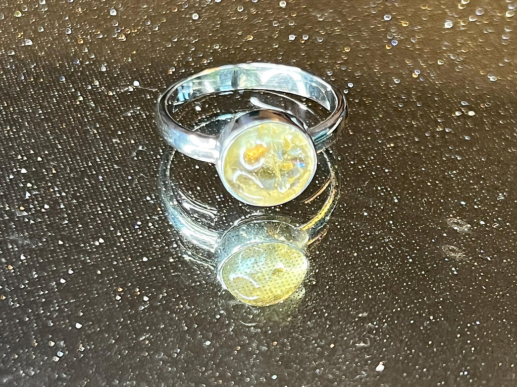 Citrine Crystal Ring, 925 Sterling Silver, UK size Q, Gemstone Jewellery, Crystal gift for wealth, Ethically sourced, metaphysical shop