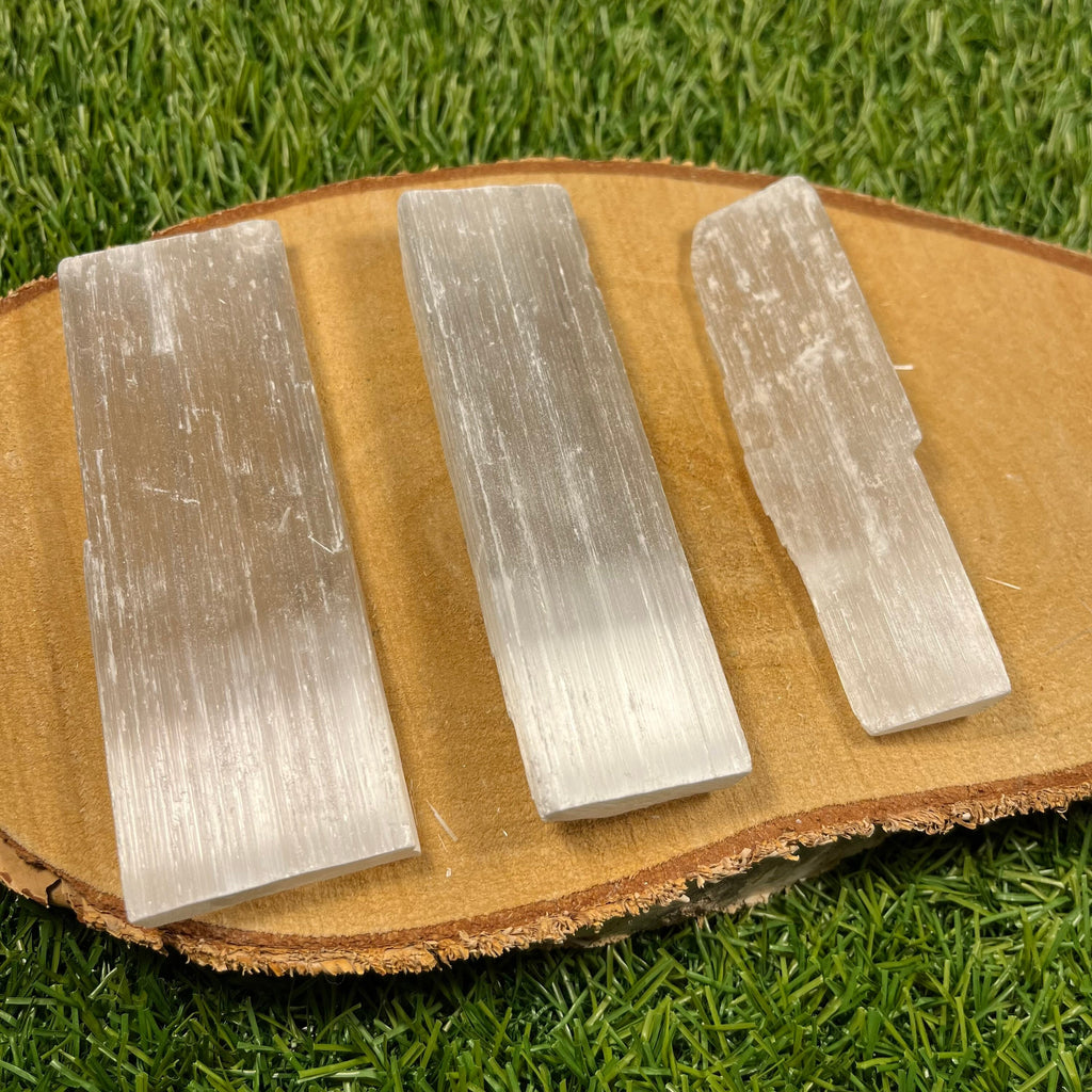 Selenite Sticks, Satin Spar, Self Cleansing Gypsum, New Home Crystal Gift, Ethically Sourced UK, Crystals for anxiety and stress
