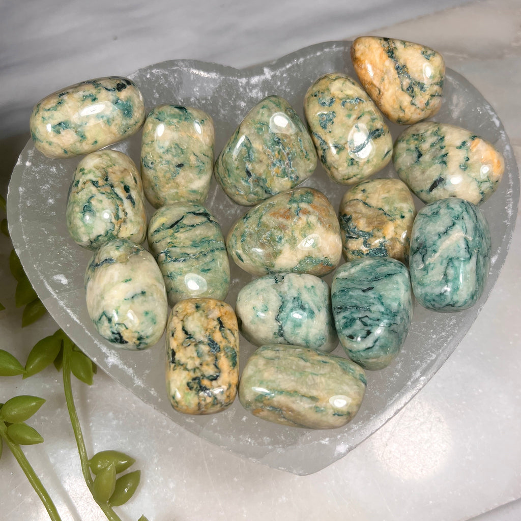 Mariposite Tumblestones. Consciously Sourced UK Crystals