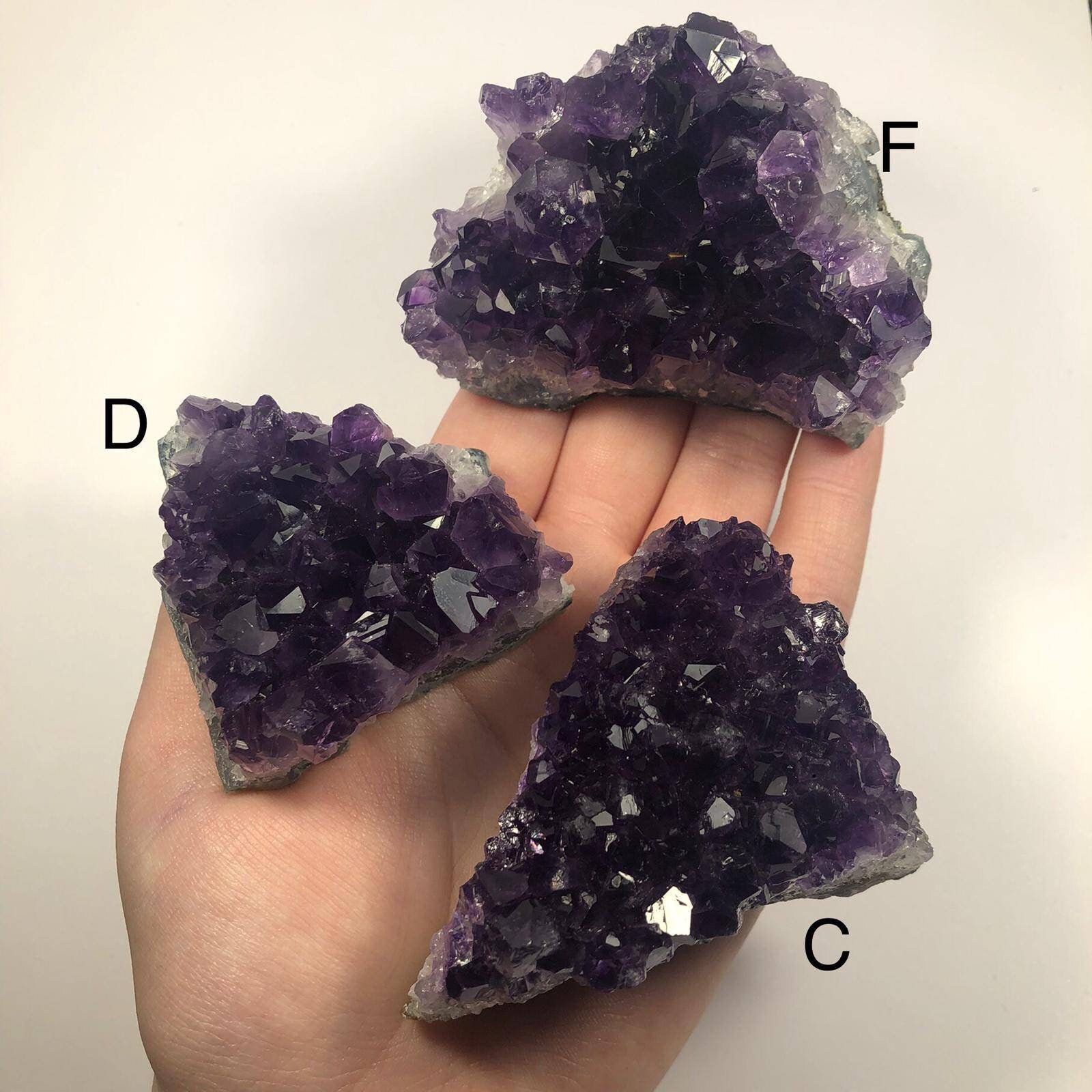 AAA Grade Brazilian Amethyst Clusters, High Quality Amethyst Crystals, Ethically Sourced UK gifts