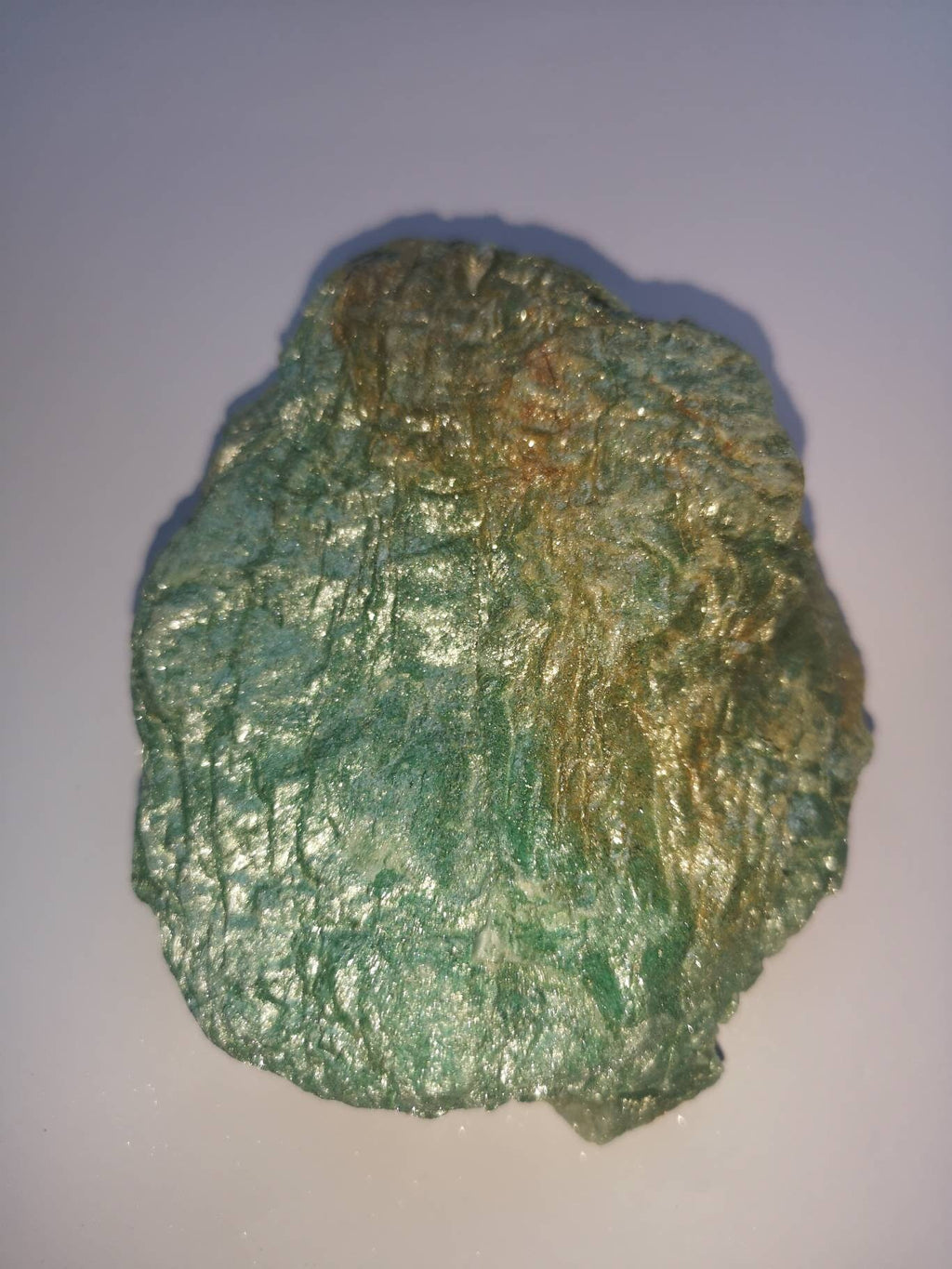 Extra Large Raw Fuchsite Healing Crystal 375g / No 5 / Ethically Sourced UK Crystals / Unique Gifts / Reiki / Chakra / Green / Brazil / Gold