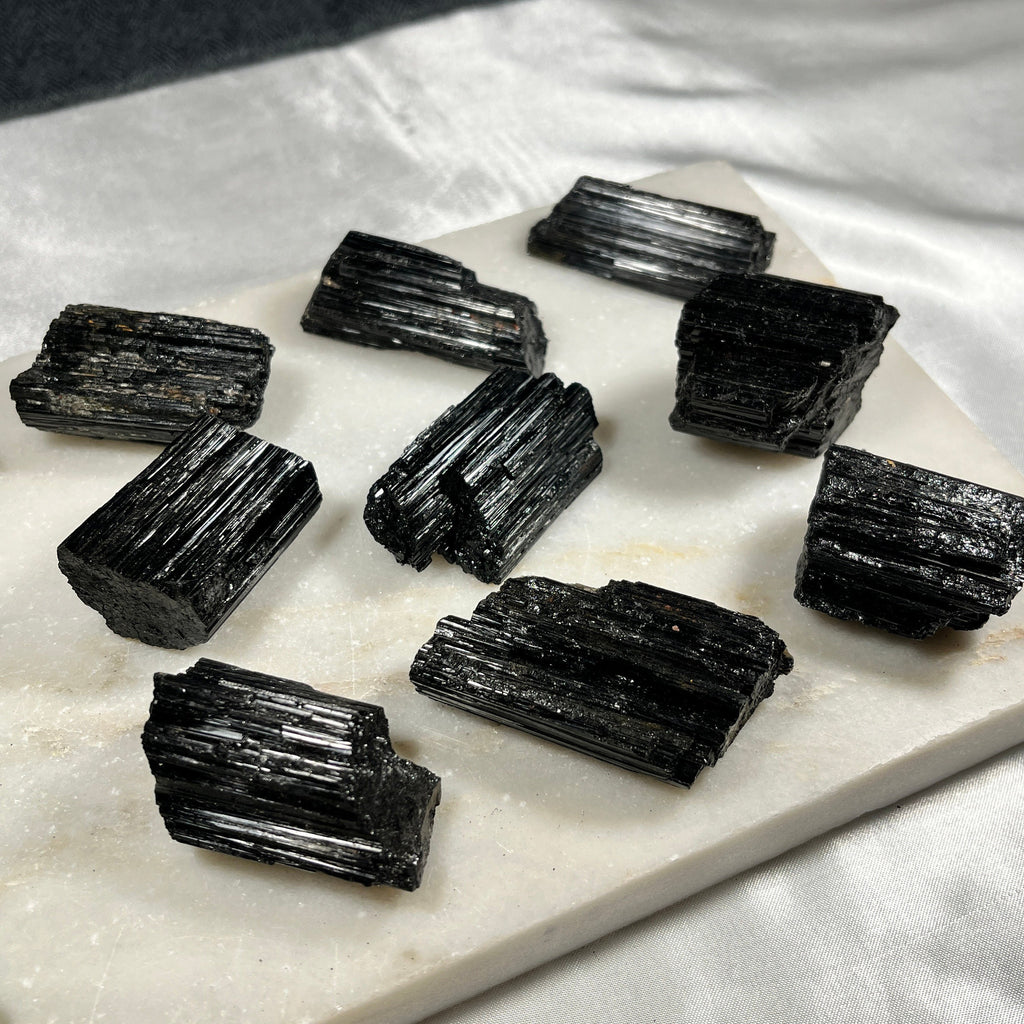 Large and Medium Raw Black Tourmaline, High Quality, Consciously Sourced Crystals, Black Protection Stone, New Home Crystal Gift