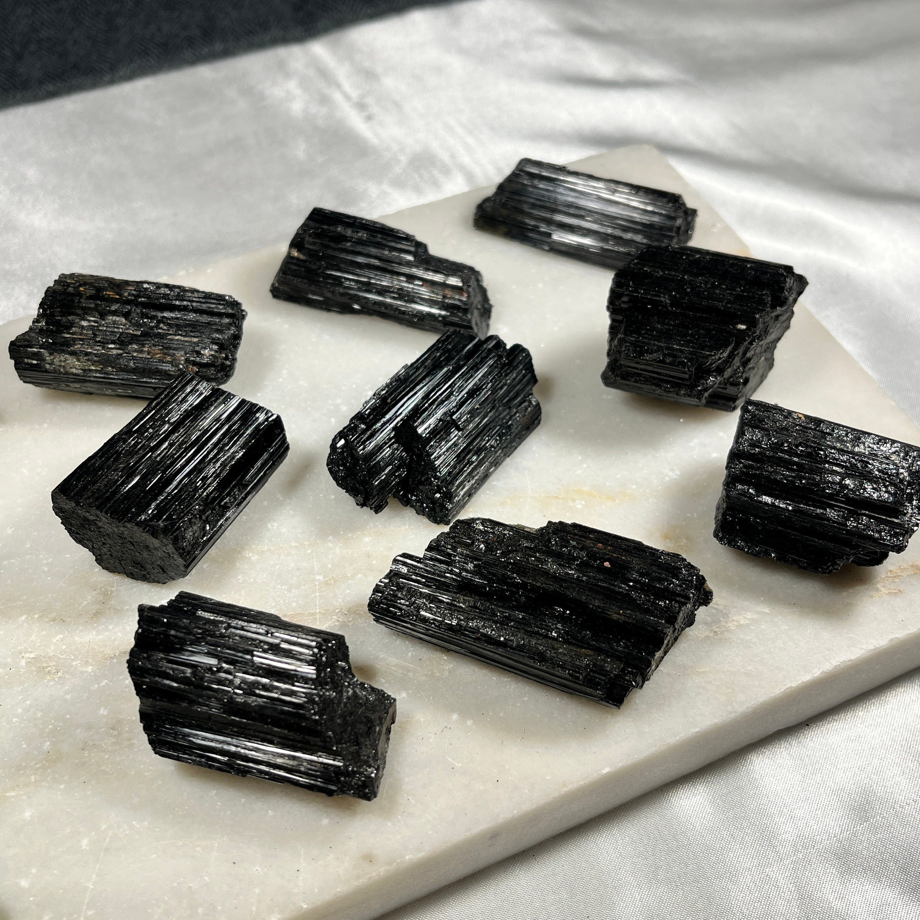 Large and Medium Raw Black Tourmaline, High Quality, Consciously Sourced Crystals, Black Protection Stone, New Home Crystal Gift