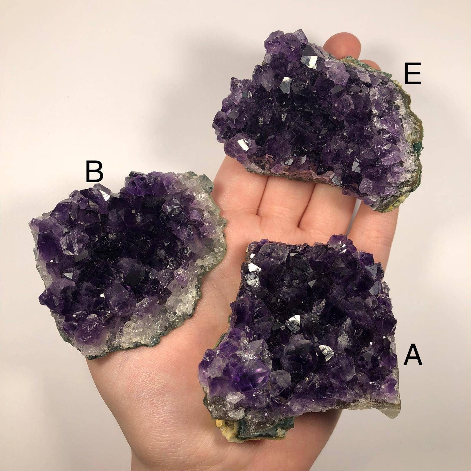 AAA Grade Brazilian Amethyst Clusters, High Quality Amethyst Crystals, Ethically Sourced UK gifts