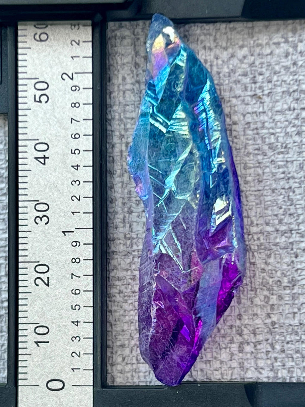 Pink & Blue Aura Quartz Crystal, Ethically Sourced Gemstone Gift