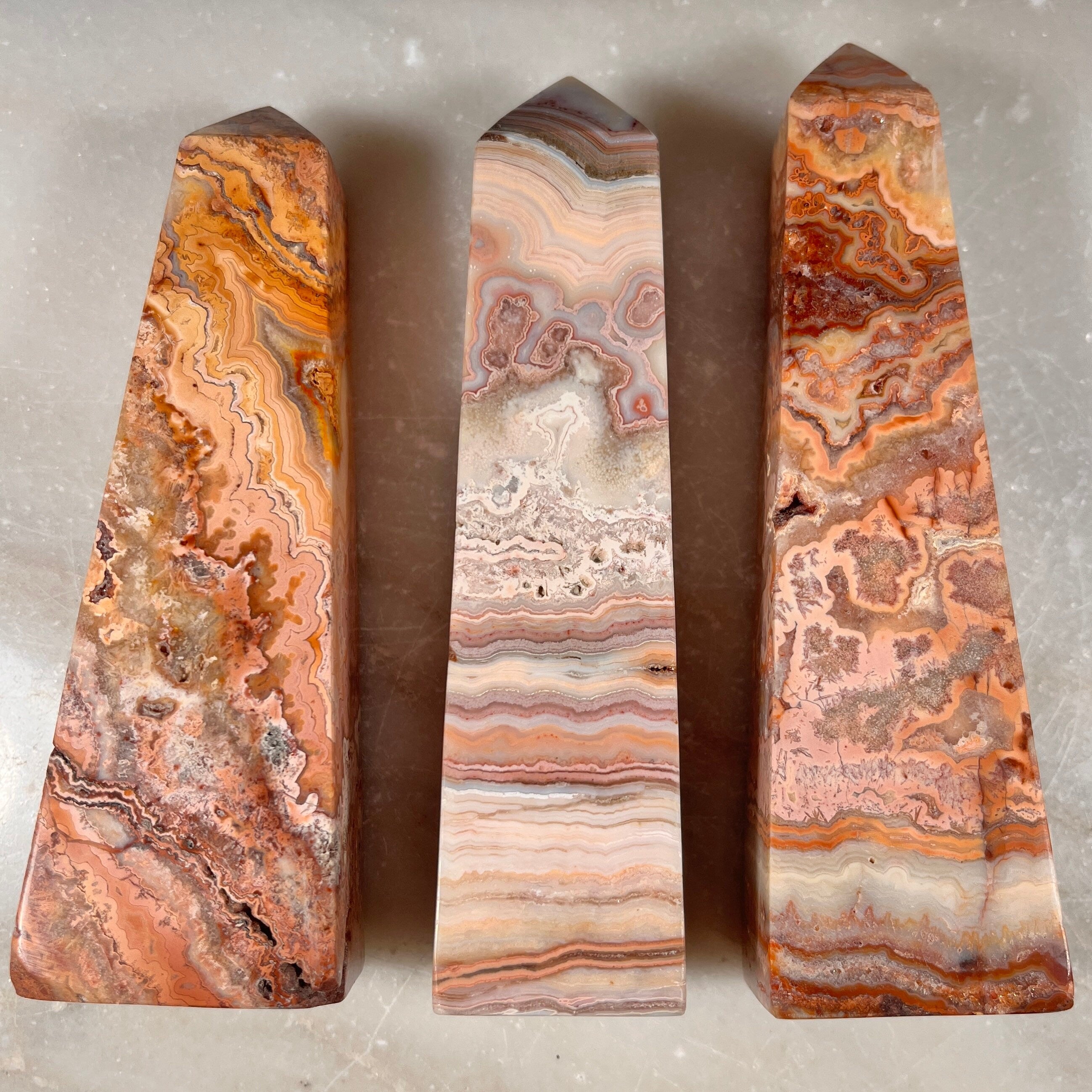 Pink Crazy Lace Agate Towers, High Quality Crystal Towers, Crystal Statement Pieces, Heart Chakra Healer, Consciously Sourced UK Crystals