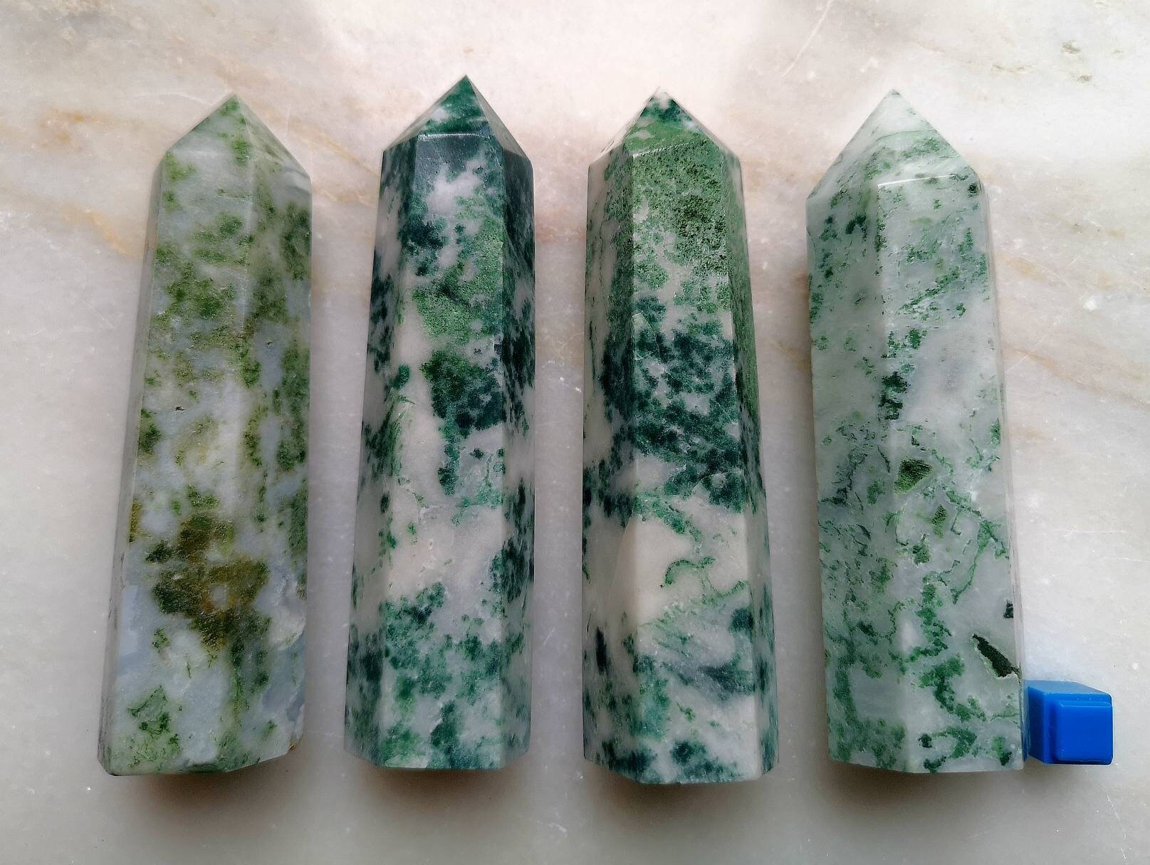 Tree Agate Towers, Crystal Generators, Ethically Sourced UK Crystals