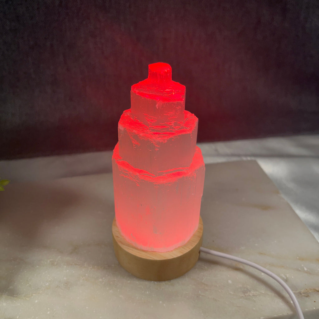 Raw Selenite Mountain, Selenite Lamps, Crystal Lamps, Satin Spar Tower, Rainbow Lamp, White Lamp, Christmas gift, Crystal present