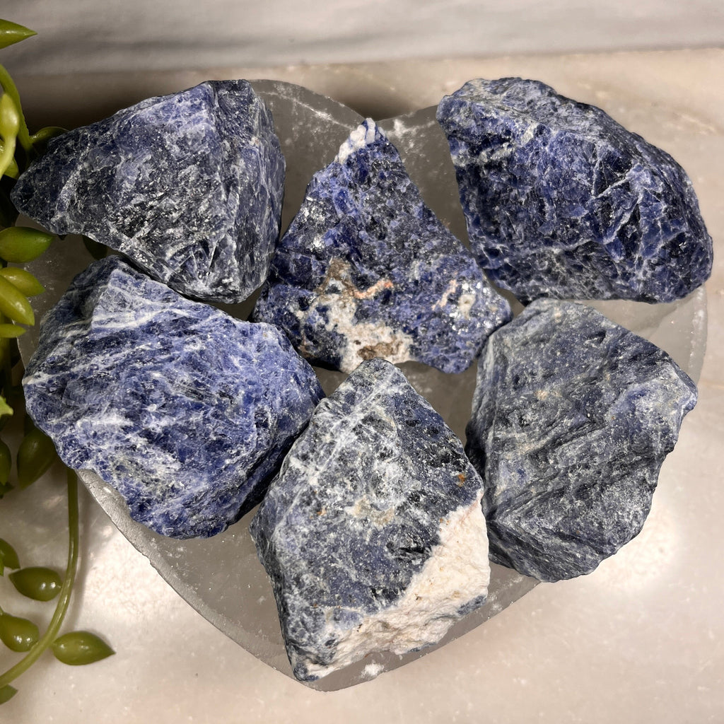 Raw Sodalite Pieces, Consciously Sourced UK Crystals