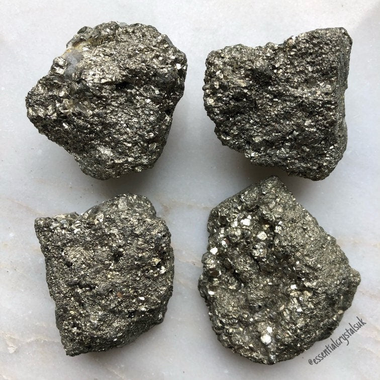 Raw Pyrite Crystals, UK Crystals, Ethically Sourced, Rough Fools Gold Stone, Attracting Money, Financial Abundance, Metaphysical Crystal